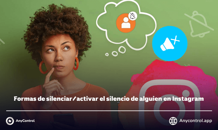 silenciar/activar el silencio de instagram